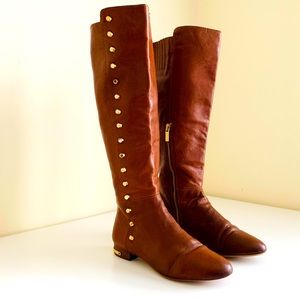 Micheal Kors women’s Brown Leather Knee high Boots